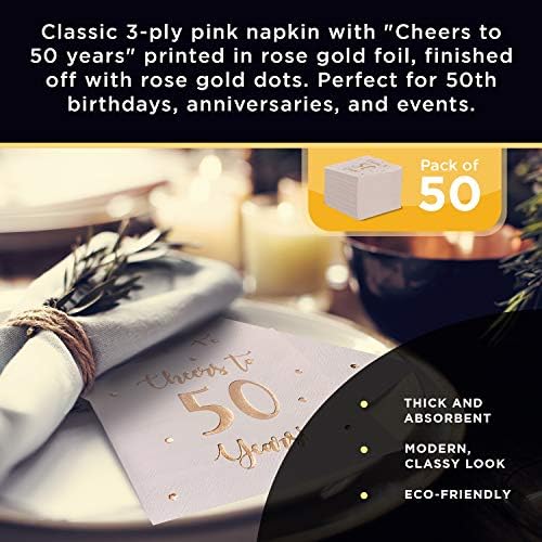 מריע עד 50 שנה מפיות קוקטייל | קישוטים של יום הולדת 50 שמח לגברים ונשים וקישוטים למסיבות יום נישואין